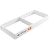 Blum AMBIA-LINE organizer cassetto in acciaio verniciato a polvere | ideale per cucina, bagno e zona giorno | espandibile modularmente | 42×22×5 cm | con piastra magnetica | Bianco seta