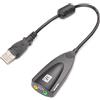 Xingdianfu Adattatore audio esterno USB 2.0 7.1 scheda audio Dynamic 3D Surround Sound Card per computer notebook