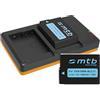 mtb more energy 2 Batterie + Caricabatteria doppio (USB) per Panasonic DMW-BLC12 / Lumix DMC-G5, G6, G70, G81, GH2, GX8, FZ2000.. / Sigma dp0/1/2/3 quattro - v. lista (Cavo USB micro incluso)