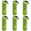 ALCAPOWER Set di 6 Batterie Accumulatore Ni - MH AAA 1,2V 800mAh - T. a Saldare (Confezione da 6 Batterie)