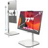Cooper TabStand Mini, supporto tablet regolabile 10, supporto iPad ufficio, supporto monitor portatile, presa salda, treppiede iPad, fissaggio tablet, compatibile con tablet Samsung e Kindle (Bianco)