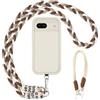 AICISINGN Custodia per Google Pixel 7A, con cinturino e bracciale, con cordino da appendere, in TPU, morbida cover per Google Pixel 7A, 08