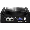 Glovary Fanless Mini PC N2840, DDR3L 8GB RAM 64GB SSD, Dual Lan Firewall Industrial PC, Linux Micro Desktop Computer for Home Office, HD VGA, 2 x RS232 Serial Port, SATA 3.0, Auto Power On