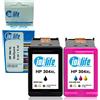 Inklife tecnologia al tuo servizio Cartuccia Ricostruita Inklife compatibile con HP 304 per Desk jet 3700, 3720, 3730, 3733, 3735, 3762, 2620, 2630, 3764, ENVY 5020, 5030, 5032 (Nero + Colore, XL)