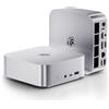 Beelink Mini PC SER8, AMD Ryzen 7 8845HS (8C/16T, fino a 5,1GHz), 24GB RAM DDR5, 1TB SSD M.2 PCIe4.0, Triplo display 4K, USB4, HDMI, DP1.4, BT5.2, WiFi6, 2.5G RJ45, Mini computer da gioco