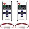 VIPMOON 2 Pezzi Controllore RF per Striscia LED Monocromatico 2 Pin, Controller con Telecomando RF Wireless a 11 Tasti, Controller Wireless 5-24V per Strisce LED SMD 3528 5050
