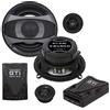 GK SOUND 1 kit a 2 vie CRUNCH GTI SERIES GTI5.2C 13 cm 130 mm 5 di diametro 80 watt rms 160 watt max 2 woofer 2 tweeter 2 crossover, a coppia