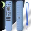 Generic Custodia protettiva per telecomando Sony RMF-TX810U/RMF-TX811U/RMF-TX910U, custodia morbida in silicone, antiurto, antiscivolo, con cordino (blu luminoso)