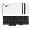 new net - Keyboards - Tastiera ITALIANA compatibile con Notebook Lenovo ThinkPad E580 20KS E595 20NF P52 20M9 P53S 20N7 T590 20N4 P73 20QR P72 20MC [ Con frame - Retroilluminata - LAYOUT ITA ]