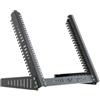 Stalflex Supporto da Tavolo con Montaggio a Ripiano Rack 19 Pollici 10U - Armadio Rack e Armadietti per Apparecchiature di Rete - Ripiano per Armadio con Angolo di Inclinazione Regolabile