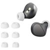 kwmobile 6x Auricolari di ricambio compatibile con Jabra Elite 3 Gommini sostitutivi in Silicone - 3 Misure - bianco