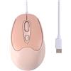 KeautFair Mouse con cavo USB-C, silenzioso, leggero, portatile, confortevole, ergonomico, da viaggio, piccolo, ottico, plug and play, ambidestro, per laptop, tablet, PC, MacBook, smartphone, ragazzo, ragazza