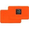 kwmobile Custodia Saponetta Wifi Compatibile con TP Link M7350 4G Cover - Case Router Wi Fi Portatile - in Gomma di Silicone - arancione