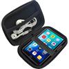 Blueshaweu Custodia per lettore MP3, compatibile con lettore MP3 Diofox 4.02 pollici, M9, con spazio per auricolari, cavo USB e scheda di memoria, compatibile con lettore MP3 Diofox M9 (nero)