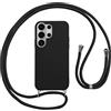 Vauki Custodia per Samsung Galaxy S26 Ultra Cover con Cordino,Nero Silicone Antiurto TPU Morbido Case Corda Collana Necklace Regolabile Stylish con Catena Ultra Sottile Cover,Nero