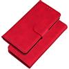 Jiajihua Custodia Compatibile con Motorola Moto G Pro 4G,Compatibile con Motorola Moto G Stylus 4G (2020) XT2043 Pelle PU Custodia per telefono con fessura per scheda a flip stand Red