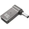 JZK Adattatore USB-C Femmina a DC 4,5x3,0mm Maschio per Dell Laptop, Cavo Convertitore di Ricarica 100W PD Compatibile Tipo-C, solo per Caricabatterie USB-C PD 18V-20V, Nero