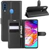 betterfon - Custodia per Samsung Galaxy A20s, con chiusura magnetica e scomparti per carte di credito per Samsung Galaxy A20s, in pelle PU, colore: Nero