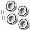 Tertullus 4 piedini ammortizzatori HiFi, 58 mm × 22 mm, in alluminio, per subwoofer, altoparlanti, amplificatori e giradischi