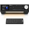 Ferguson Regent Cucina 200 - Radio da Cucina Sottopensile DAB con Bluetooth, Radio FM/DAB+ con Striscia LED per Cucina, Display a Colori, Timer da Cucina con 2 Allarmi, Perfetto Radio per la Cucina