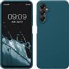 kwmobile Cover per Samsung Galaxy A05s Custodia - Back Case per Smartphone in Silicone TPU - Protezione Gommata - petrolio matt