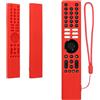 kwmobile Custodia Silicone Telecomando Compatibile con Xiaomi XMRM-P3 Cover - Guscio Protettivo Telecomando Antiscivolo - Rosso