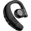 Hmusic Auricolare Bluetooth Singolo V5.4, Rotazione 180°, per Orecchio sinistro e destro, IPX5 Impermeabile, 20 Ore di Autonomia con microfono ENC, per guida, lavoro e sport (nero)