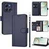 LIAOCY Custodia a Libro Portafoglio per Motorola Moto G86, Pelle PU con Fibbia Magnetica [9 Scomparti per Carte], Cover Business Antiurto con Supporto, Blue.