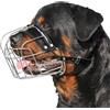 Generic Museruola in metallo per cani di taglia grande - Museruola resistente per Rottweiler - Museruola grande per cani che abbaiano e mordono cane corso, mastino, labrador, bulldog, Alabai e altre razze