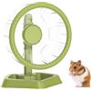 TOKAYIFE Ruotina per Hamster, Ruota per Esercizio e Corsa Silenziosa con Rotazione Fluida e Supporto Regolabile, Adatta per Piccoli Animali Criceti Nani Siriani Riccioli Mice (Verde, Piccolo (16cm))