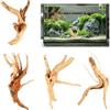 Feirdhoo 4 pezzi radice di muschio, acquario, radice di acquario, legno naturale, decorazione per legni da 10 a 15 cm, forma casuale, piccolo ornamento per aquascaping rettili, decorazione per interni
