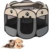 Mikiuly Recinto per Cani da Interno,Box Pieghevole Per Animali Domestici,Box Per Gatti,Cani Per Interno,Recinto Pieghevole,Box per Cuccioli per Piccoli Animali,74 x 74 x 43cm