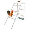 PINYELIN posatoi per polli, grande supporto per pollame, per interni ed esterni, in legno, per parco giochi, polli, scaletta per sedili, accessori per pollaio