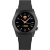 PRESTIGE & DELUXE Orologio da polso unisex Lowell Man da uomo Roma giallorossi Cinturino Nero - Quadrante 38 mm Nero con simbolo Roma + portachiave calcio