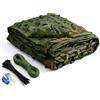 Generico Rete Mimetica Woodland Tessuto Oxford 210D, Telo Camo Ombreggiante da 1.5 2 3 4 5 6 7 8 9 10m Ritagliabile per Campeggio Caccia Uso Militare Tiro Nascondiglio Decorazione Giardino(1.5x2M)