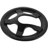 YARNOW Protezione per Catena Bicicletta 5 Fori in Plastica Nera, para Guarnitura 36 Denti per Bici Fisse e Mountain Bike, Previene Danni e Usura