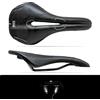 Selle Esse Sella per Bicicletta, MTB, Bici da Corsa, Vela SC Volcano Inserti Reflex 3M Anatomica MORPHOS con Foro Centrale (Total Black)