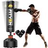 FITVEN Sacco da boxe autoportante con guantoni da boxe, sacco da boxe pesante con base a ventosa, per adulti e bambini, per uomini