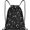 Generic Zaino con Coulisse Cute Cat Borsa con Coulisse Pieghevole Drawstring Backpack Leggero Sportiva Zainetto per Unisex Spiaggia Vacanze