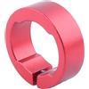 YueShengYCHUANG Fibbia di Bloccaggio per Manopole della Bicicletta, Fibbia Terminale in Metallo per Manubrio da 22,2 Mm, Ricambio per Manubrio della Bicicletta, Rosso
