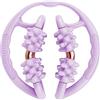 APLVFFZH Rullo da Massaggio a Pinza Massaggiatore Manuale per Polpacci E Gambe Attrezzo Versatile E Portatile Adatto per La Preparazione E per Ridurr, Viola