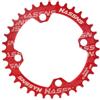 Wswqop Bike Chainring Singolo per Bicicletta con Pignone Rotondo 36 Denti Struttura in Lega di Alluminio Ricambio Smontabile Adatto per Ciclismo su Strada E, Nero