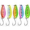 AMZfishing NUOVO AMZfishing® Set Spoon per Trota | 5 Spoons 5,0g / 4cm | Kit esche artificiali per trota e temolo | Spoon da pesca versatili | Set completo di esche per angler (a: Set I)