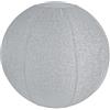 Aymzbd Copertura Balance Ball per Sedia Fitness Protezione Palla Allenamento con Manico Fodera Antipolvere Resistente Custodia Palla Pilates Traspirante, Grigio Scuro 55cm