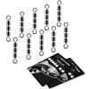 AMZfishing® 10x Girelle ad Alta velocità | Girelle Triple | Girelle da Pesca | Girelle per Trote | Accessori da Pesca | Esche per Trote | Assortimento di Girelle | Girelle per Pesca (10, 12)