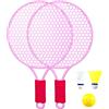 PciDinFo Generic Racchette Da Tennis per Bambini, Racchette Da Badminton con Pallina, Racchette Da Volano, Set Da Badminton E Tennis per Bambini, Verde