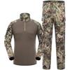 PBTMCD Set di Tute da Combattimento Tattiche Mimetiche Uomo con Tasche Multiple Ad Asciugatura Rapida Ginocchiere for Allenamento Caccia Indossare Ogni Giorno All'aperto(9#,L)