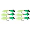 Croft Enterprises Shad Darts - Confezione da 3, 6 o 12 (multicolori/pesi) (verde/nero 1/16oz)