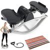 JAOGAUS Rock Stepper Machine, Step Machine, Stepper per scale con contatore e corde elastiche, include tappetino antiscivolo da 70 x 40 cm, per casa, ufficio e palestra, esercizi per gambe, fianchi, braccia e