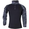 PBTMCD Camicia Militare Tattica A Maniche Lunghe da Uomo, Tasche Multiple con Zip 1/4, Gomiti Rinforzati, Resistente all'Acqua for La Caccia(24#,XL)
